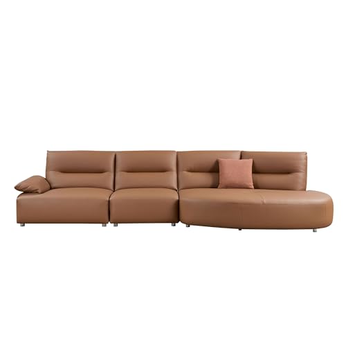 Best Curved Leather Sectional Sofas For
